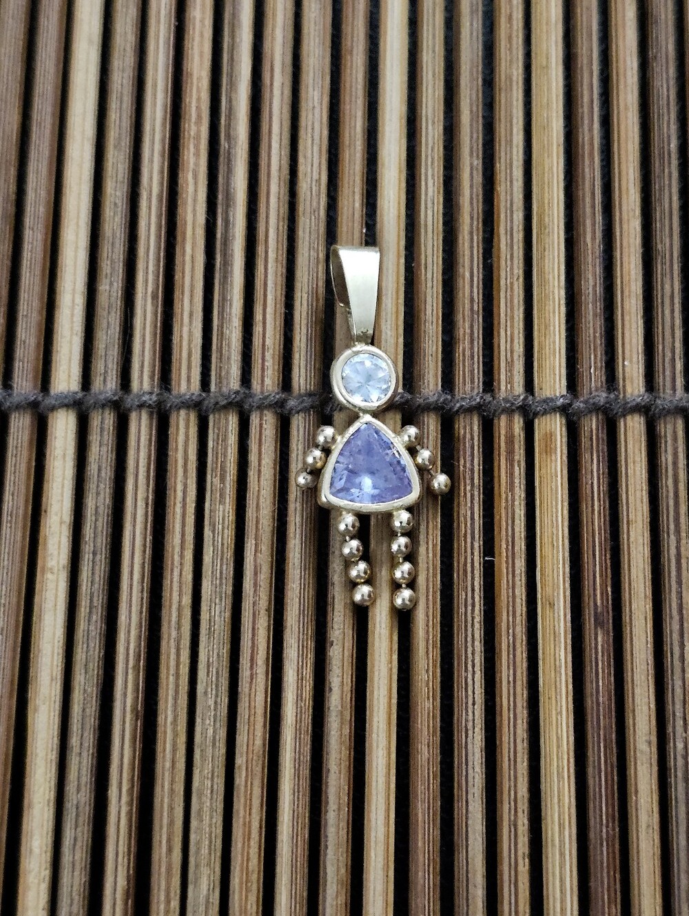 14k Amethyst Child Yellow Gold Pendant